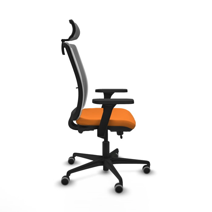PIQUERAS Y CRESPO Silla de oficina Haches Naranja y Gris PIQUERAS Y CRESPO Silla de oficina Haches Naranja y Gris