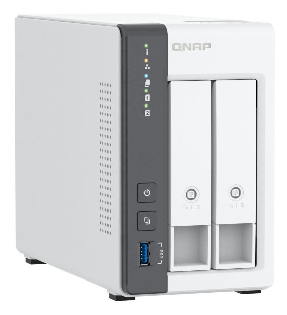 Qnap Servidor Nas K Ts - 216 gr+2Xmn10Ada600S 2, 4GB RAM, 2 Bahías, 2.5GbE, QTS 5.1.7 Qnap Servidor Nas K Ts - 216 gr+2Xmn10Ada600S 2, 4GB RAM, 2 Bahías, 2.5GbE, QTS 5.1.7