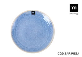 La Mediterranea Plato Postre Calobra Ø21.3 cm Azul (24 Unidades)