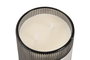 DKD Home Decor Vela Home Decor Gris Claro 11 x 11 x 11 cm Cera Parafina Cristal Aroma Darjeeling