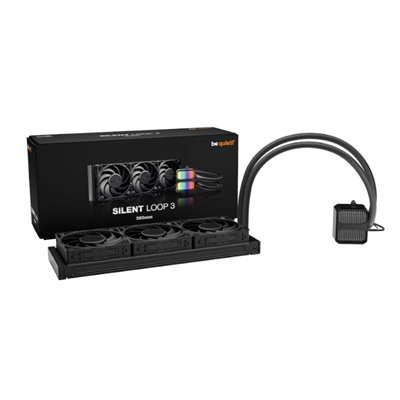Be Quiet! Silent Loop 3 360mm Kit Refrigeración Líquida, Radiador 360mm, Ventiladores 120mm PWM, LED Multicolor Be Quiet! Silent Loop 3 360mm Kit Refrigeración Líquida, Radiador 360mm, Ventiladores 120mm PWM, LED Multicolor