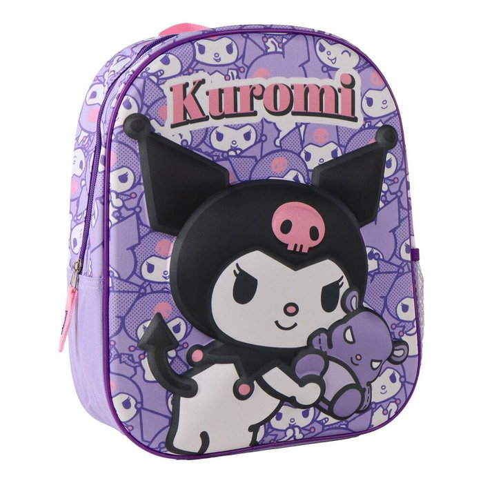 Cerdá Mochila Infantil 3D Hello Kitty Kuromi Púrpura Cerdá Mochila Infantil 3D Hello Kitty Kuromi Púrpura