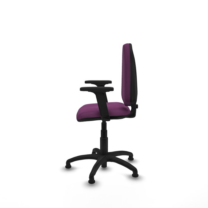 PIQUERAS Y CRESPO Silla de oficina Aýna Morado con Brazos 2D