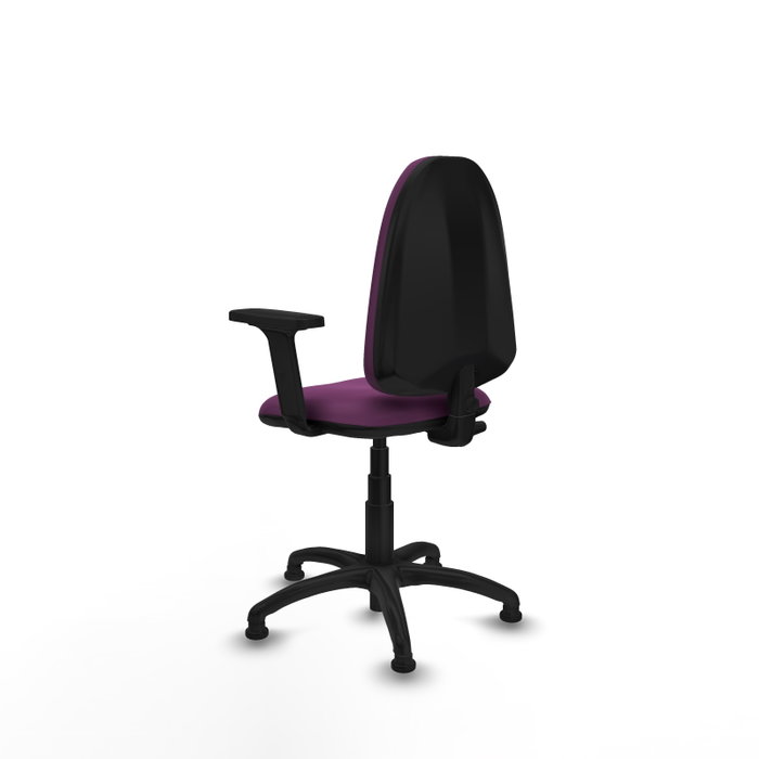 PIQUERAS Y CRESPO Silla de oficina Aýna Morado con Brazos 2D