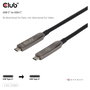 Club 3D USB Type C CAC-2580 Cable USB-C a USB-C 15 m Negro, Bi-Direccional, 10 Gbit/s, USB PD 60W, Carga Rápida, Plug and Play