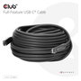 Club 3D USB Type C CAC-2580 Cable USB-C a USB-C 15 m Negro, Bi-Direccional, 10 Gbit/s, USB PD 60W, Carga Rápida, Plug and Play