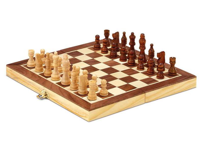 Cayro Ajedrez Marqueteria Plegable Madera 30x30 cm