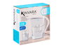 Kinvara Jarra Purificadora de Agua con Filtro 2,6L, Capacidad 2.6 Litros, Dimensiones 26x26.5x10.8 cm, Color Blanco Transparente (Set de 6)