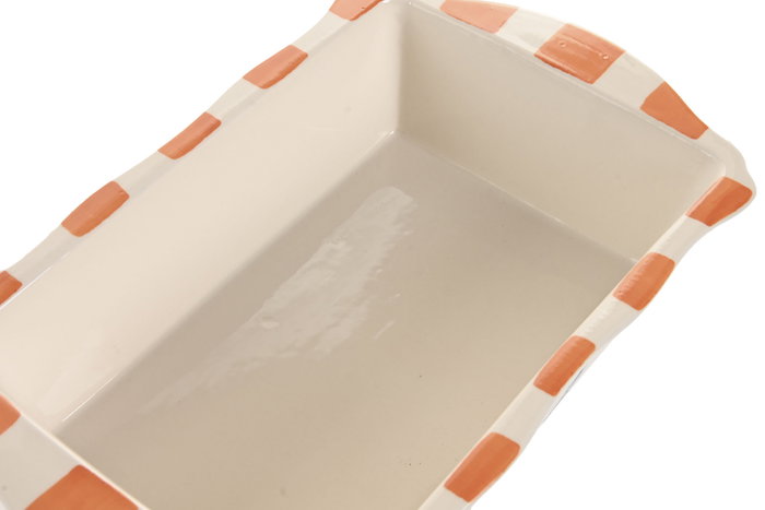 DKD Home Decor Bandeja de Gres Limones 25 con Relieve 32,5x20,3x7,5 cm