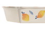DKD Home Decor Bandeja de Gres Limones 25 con Relieve 32,5x20,3x7,5 cm