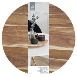 Home Deco Factory Fuente Giratoria Cocooning Maderas Varias Diámetro 35 cm