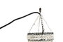 DKD Home Decor Lámpara de Techo de Conchas Hecha a Mano 54x54x130 cm