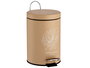 Berilo Papelera Tropical Bath 3 L Beige Blanco 23 x 24.5 x 17 cm (Set de 6)