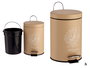 Berilo Papelera Tropical Bath 3 L Beige Blanco 23 x 24.5 x 17 cm (Set de 6)