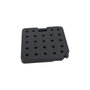 DKD Home Decor Base Parasol Set 4 PP 50x50x6,8 Negro