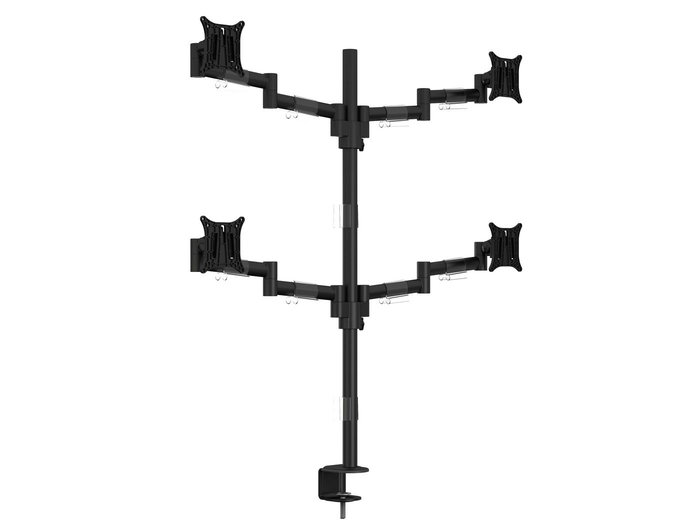 Multibrackets M VESA Deskmount Officeline Quad Black Multibrackets M VESA Deskmount Officeline Quad Black