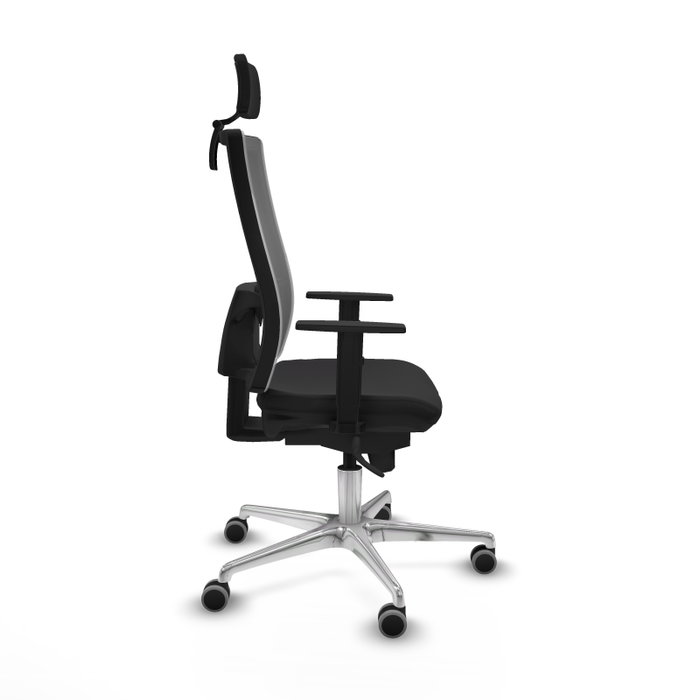 PIQUERAS Y CRESPO Silla de oficina Horna con mecanismo Sincro, Negro y Gris PIQUERAS Y CRESPO Silla de oficina Horna con mecanismo Sincro, Negro y Gris