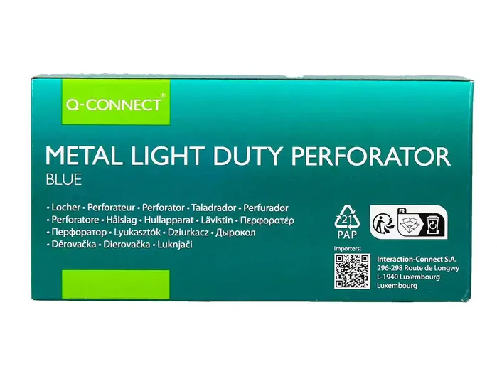 Q-connect Taladrador KF14215 Azul 1 mm capacidad 10 hojas Q-connect Taladrador KF14215 Azul 1 mm capacidad 10 hojas