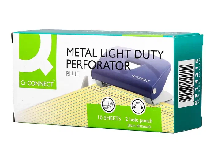 Q-connect Taladrador KF14215 Azul 1 mm capacidad 10 hojas Q-connect Taladrador KF14215 Azul 1 mm capacidad 10 hojas