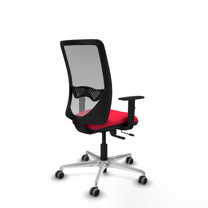 PIQUERAS Y CRESPO Silla de oficina Zulema con mecanismo Sincro/Traslack, Rojo y Gris PIQUERAS Y CRESPO Silla de oficina Zulema con mecanismo Sincro/Traslack, Rojo y Gris