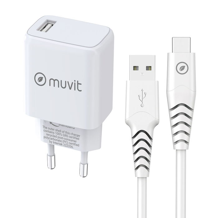 Cargador de Pared Muvit Blanco 12 W Cargador de Pared Muvit Blanco 12 W
