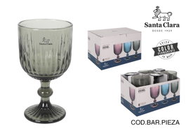 Santa Clara Copa de Cristal "Odiel" Verde 350 cc - 9 x 16.5 x 9 cm (36 Unidades)