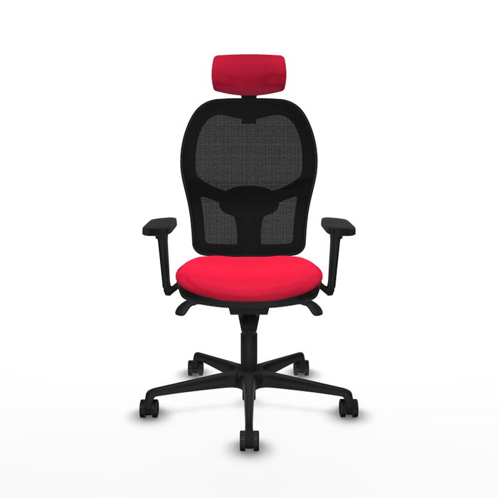 PIQUERAS Y CRESPO Silla de oficina Jorquera Roja y Negra