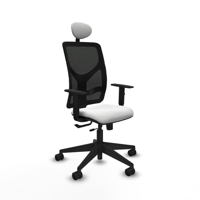 PIQUERAS Y CRESPO Silla de oficina Motilla Sincro/Traslack Blanco/Negro PIQUERAS Y CRESPO Silla de oficina Motilla Sincro/Traslack Blanco/Negro