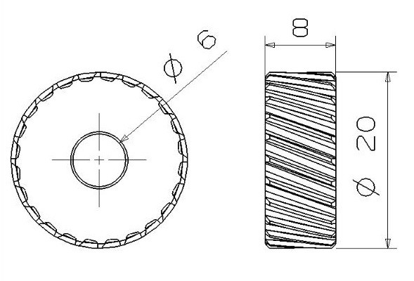 Moleta Recta Forza Paso 1.5