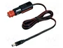 PRO CAR Alimentador de coche con cable DC 5,5/2,1 enchufe 8A Negro