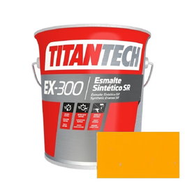 TITAN Esmalte Sintético Industrial EX300 Amarillo Mopu 4L