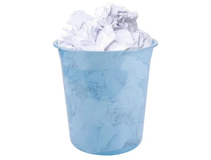 Liderpapel Papelera Plástico Celeste Translucido 13 Litros 275x285 mm Liderpapel Papelera Plástico Celeste Translucido 13 Litros 275x285 mm