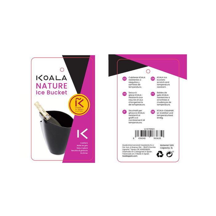 Cubitera Acrílica Nature Koala 25,3x24,1x20,8 cm-3,5 L (12 Unidades)