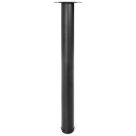 HERRAJES ALK Pata de mesa regulable VIGO Ø60 H710 negro