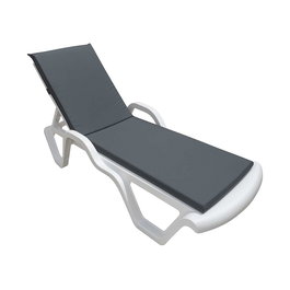 Atelier Del Sofa Cojín para Tumbona Grey 100 cm Ancho x 60 cm Alto x 80 cm Profundidad Tela Poliéster Impermeable