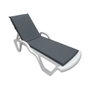 Atelier Del Sofa Cojín para Tumbona Grey 100 cm Ancho x 60 cm Alto x 80 cm Profundidad Tela Poliéster Impermeable