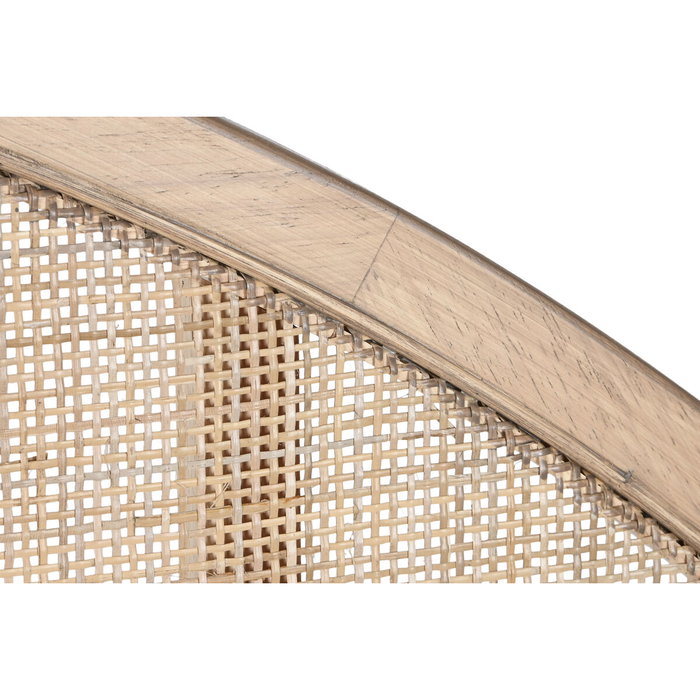 DKD Home Decor Morefond rejilla 23 Cabecero Cama Moderno Ratán Rubberwood Natural 179 x 119 x 3.5 cm Hecho a mano