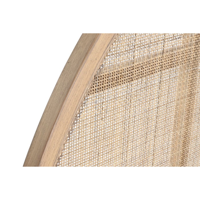 DKD Home Decor Morefond rejilla 23 Cabecero Cama Moderno Ratán Rubberwood Natural 179 x 119 x 3.5 cm Hecho a mano
