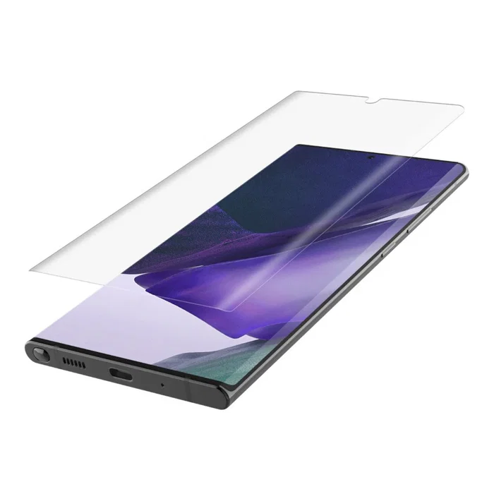 Samsung Protector de Pantalla Templado para Galaxy Note20, Transparente, Anti-huellas, Tamaño 17 cm (6.7"), Cristal Temperado, Resistente a Rayones, OVB016zzBLK