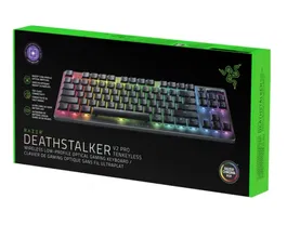 Razer Teclado Deathstalker V2 Pro Tenkeyless Español RZ03-04371100-R311 Switches Ópticos Perfil Bajo RGB Negro
