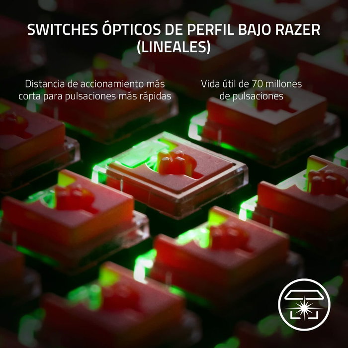 Razer DeathStalker V2 Pro Tenkeyless Español Negro Razer DeathStalker V2 Pro Tenkeyless Español Negro