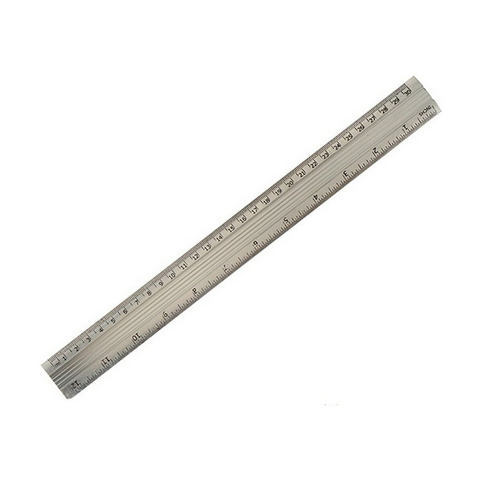 Regla Pincello Plateado Aluminio 0,5 x 35,5 x 4 cm (12 Unidades)