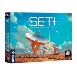 Devir Juego de Mesa SETI - Eurogame estratégico de exploración espacial y gestión de recursos para 1-4 jugadores, editorial Devir