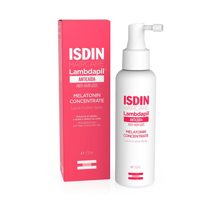 Isdin Lambdapil Anticaída Loción para Hombres y Mujeres 100 ml - Tratamiento Capilar con Biotina y Melatonina contra Alopecia Difusa y Androgénica