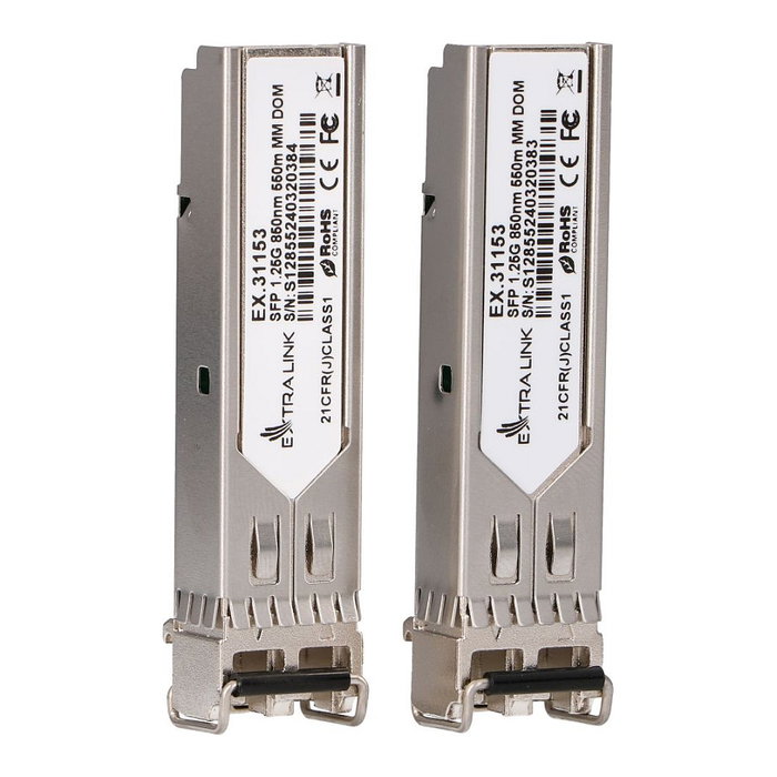 Extralink SFP 1.25G 850nm 550m Multimodo LC/UPC (Pack de 2)