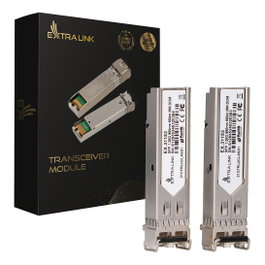 Extralink Pack de 2 módulos SFP 1.25G 850nm Multimodo