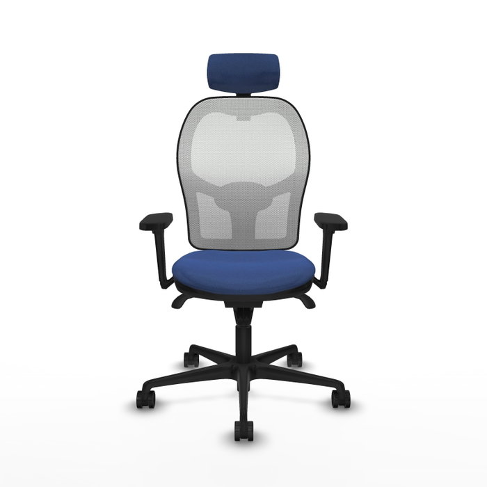 PIQUERAS Y CRESPO Silla de oficina Jorquera Azul Marino y Blanco