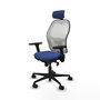 PIQUERAS Y CRESPO Silla de oficina Jorquera Azul Marino y Blanco