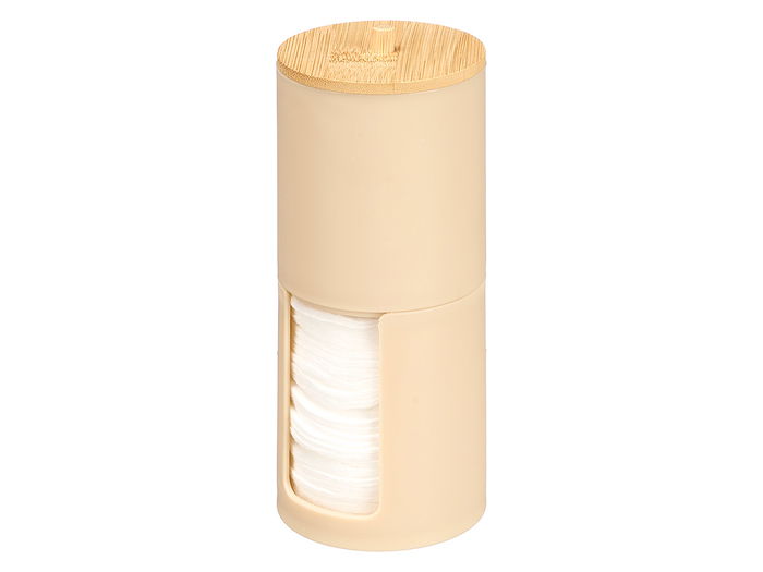 Berilo Bote Plastico Doble Tapa Bambu Beige 7 x 18 x 7 cm (Set de 24)