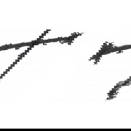 MANHATTAN Soporte Doble de Sobremesa con Brazo Articulado para 2 Monitores 13"-32" (33-81,3cm), Carga 8kg por Pantalla, Compatible VESA 75x75 y 100x100 mm, Negro MANHATTAN Soporte Doble de Sobremesa con Brazo Articulado para 2 Monitores 13"-32" (33-81,3cm), Carga 8kg por Pantalla, Compatible VESA 75x75 y 100x100 mm, Negro